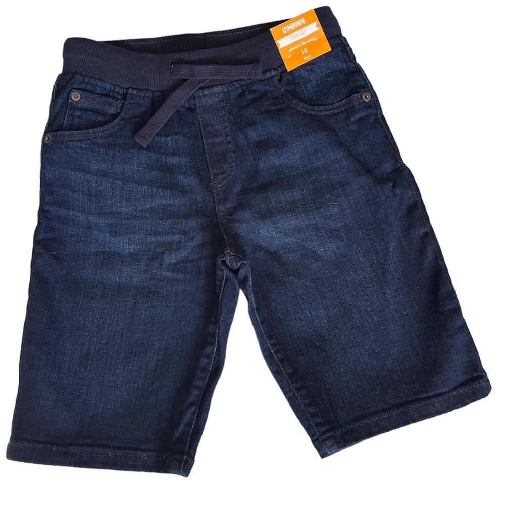 NWT Gymboree Pull On Jean Shorts For Boys | Size 12